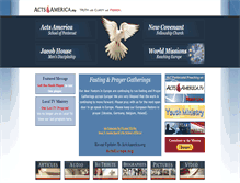 Tablet Screenshot of actsamerica.org